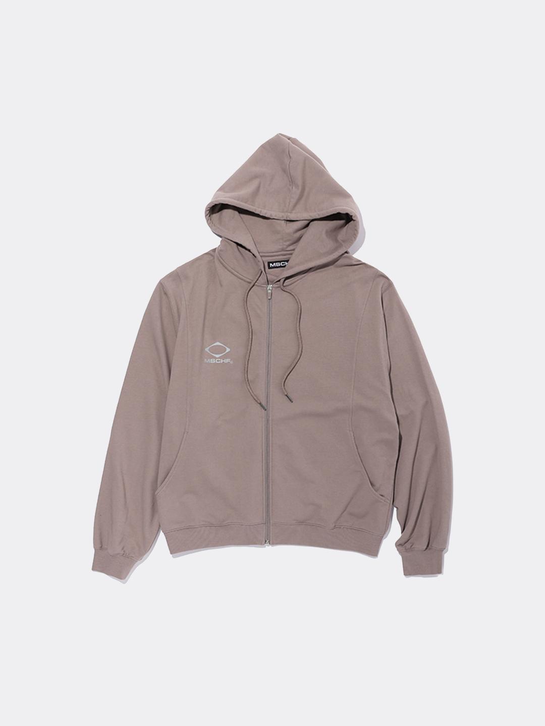 미스치프 RHOMBUS ZIP UP HOODIE-ROSE BROWN