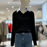 ZOOC 레이어드 카라 슬림 풀오버 Z244KSK018