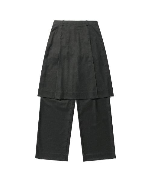 FFATS PLEATS LAYERED SKIRT PANTS_GREY(NG2ESUPA92A)