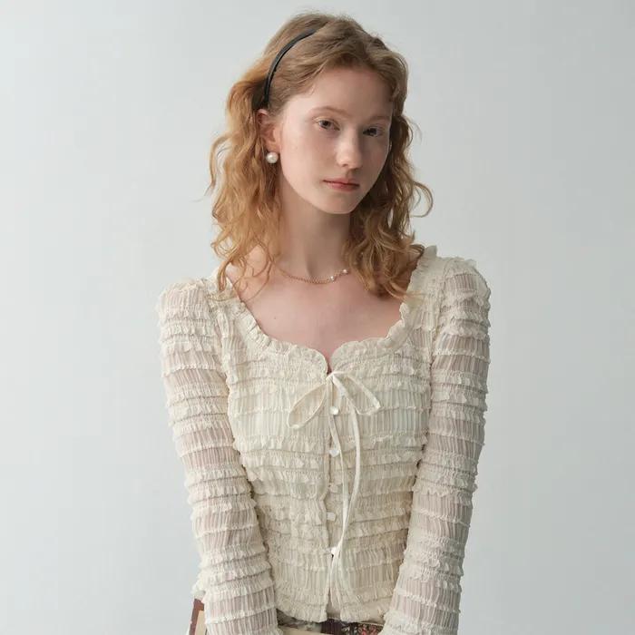 Breeze Ruffle Cardigan_2color