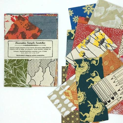 Lokta Paper Decorative Sample Swatches