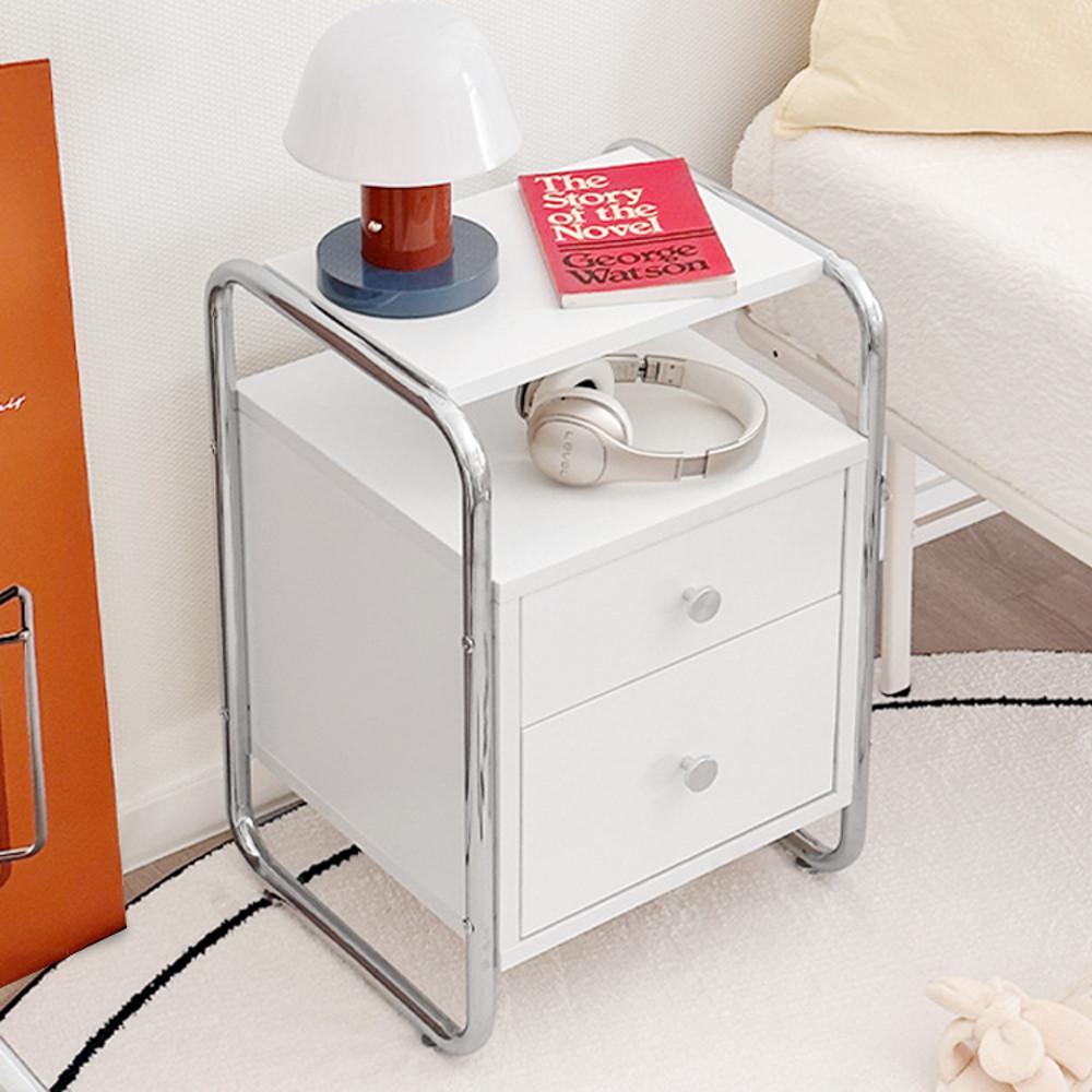 e스마트 스텔라 침대 틈새 서랍 미드센추리 협탁