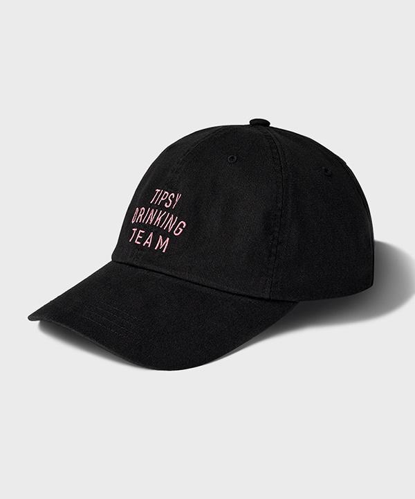 TIPSY DRINKING TEAM BALL CAP [BLACK]
