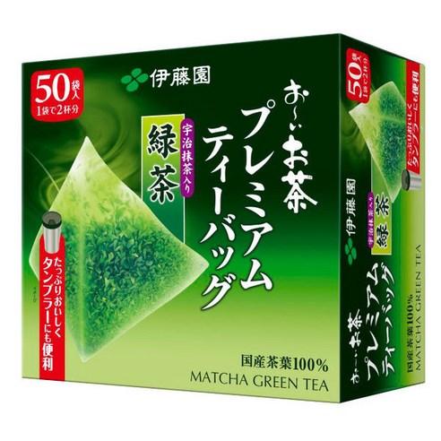 이토엔 오이오차 프리미엄 티백 말차포함 녹차 50개입, 1.8g, 50개입, 2개