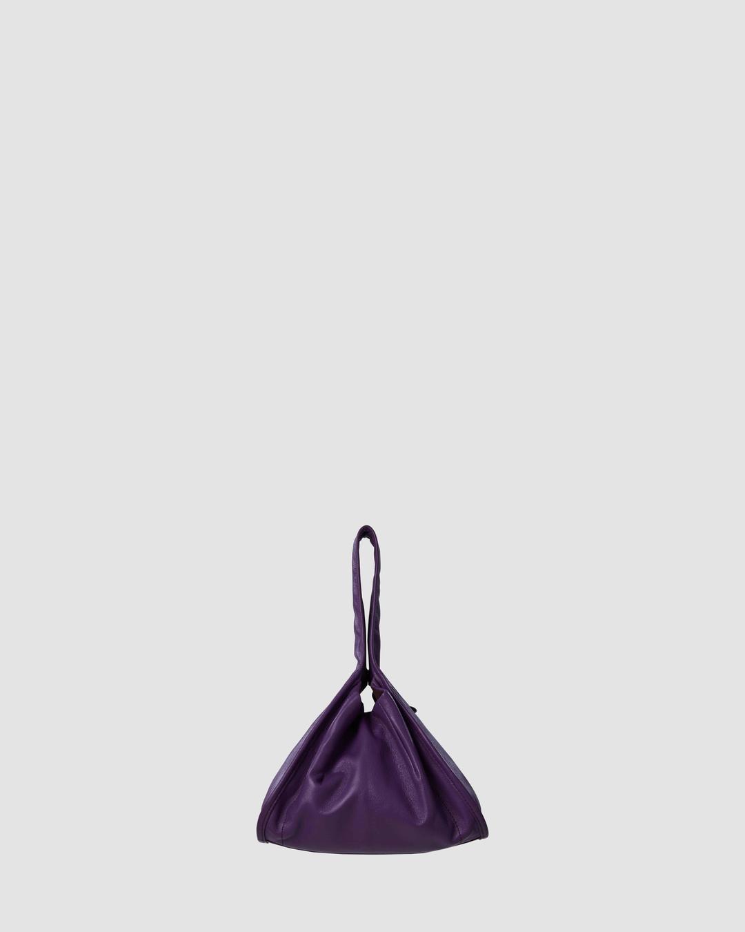 Lamb Skin Mini Hobo / PURPLE (KiSSES SHAPE)램 스킨 미니 호보 / 퍼플 (키세스 쉐입)