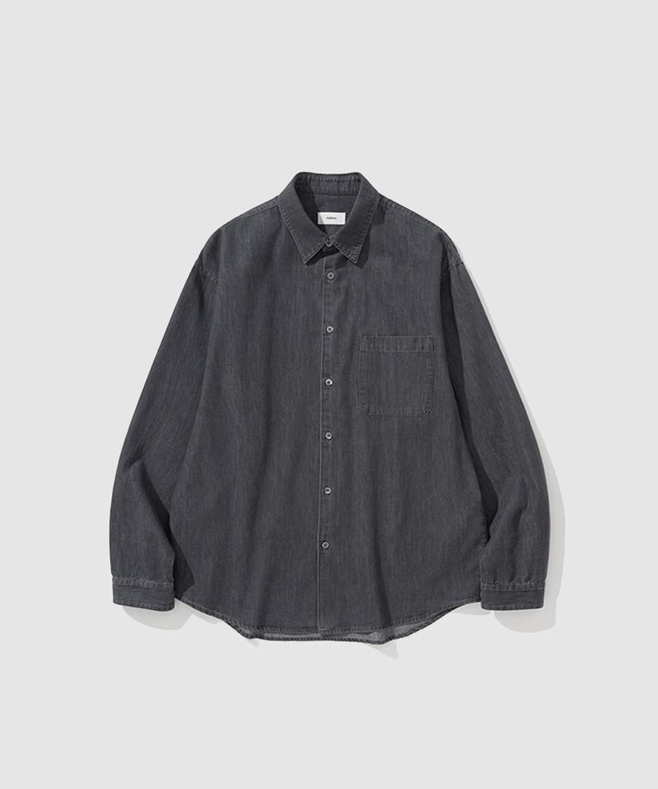 307 Pure Denim Shirt - Mid Gray