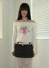 STRAWBERRY ANGEL OFF SHOULDER TOP IVORY