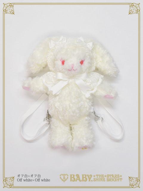 うさくみゃリュックミニミニ - オフ白×オフ白 White×White