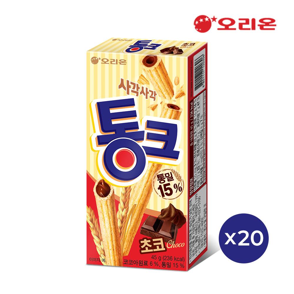 오리온 통크초코1P x 20개 과자 간식 스낵 대용량