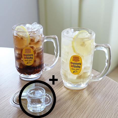 산토리 하이볼잔 375ml 전용잔 글라스 유리컵 가쿠빈 위스키