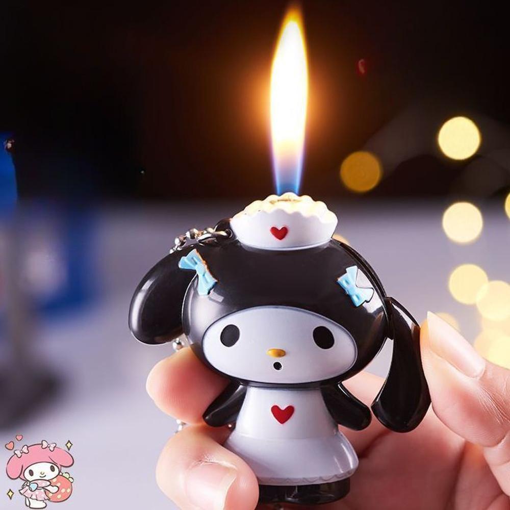 마이멜로디 피규어 라이터 쿠로미 헬로키티 흡연자 선물