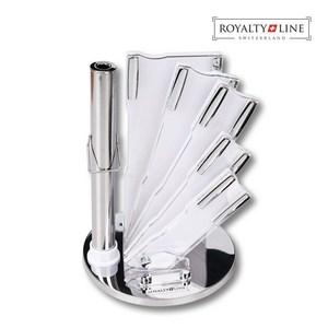 로얄티라인 스위스 화이트 아크릴 나이프스탠드 칼꽂이 칼블럭 칼보관 칼수납
