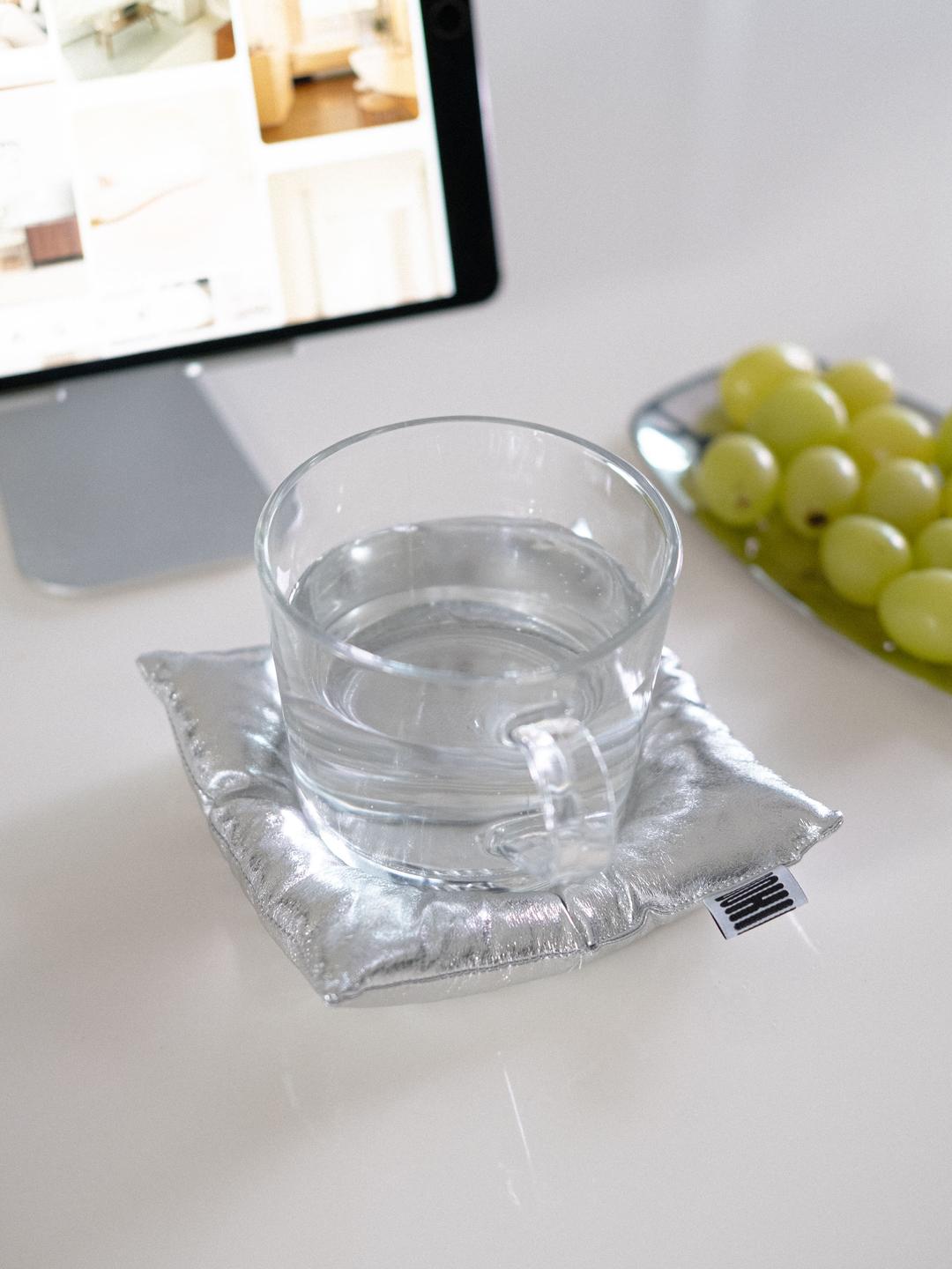 Silver toast coaster