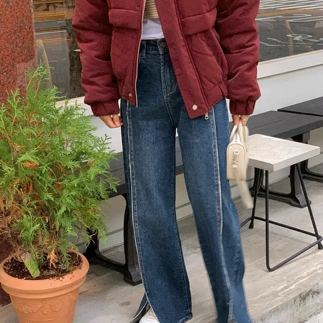 [♥바로배송♥]string point slit denim