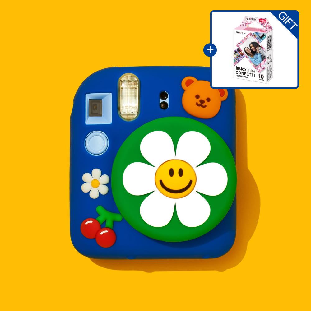 [+디자인필름10매] 인스탁스 미니12 위글위글 콜라보 에디션 폴라로이드 즉석카메라