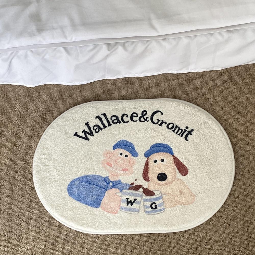 Wallace Gromit 귀여운 캐릭터 부드러운 월레스와 그로밋 발매트