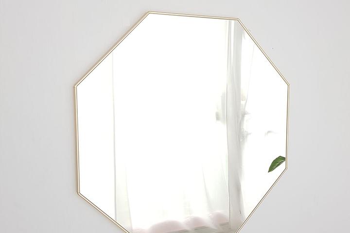 골드 정팔각 대형 거울 800x800