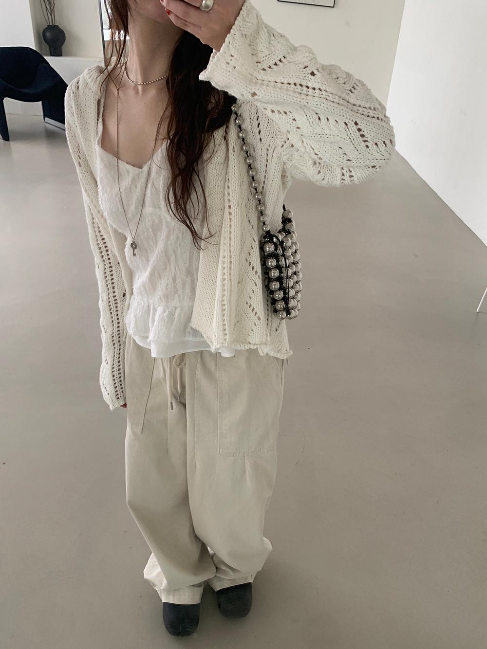 cotton cardigan (ivory)