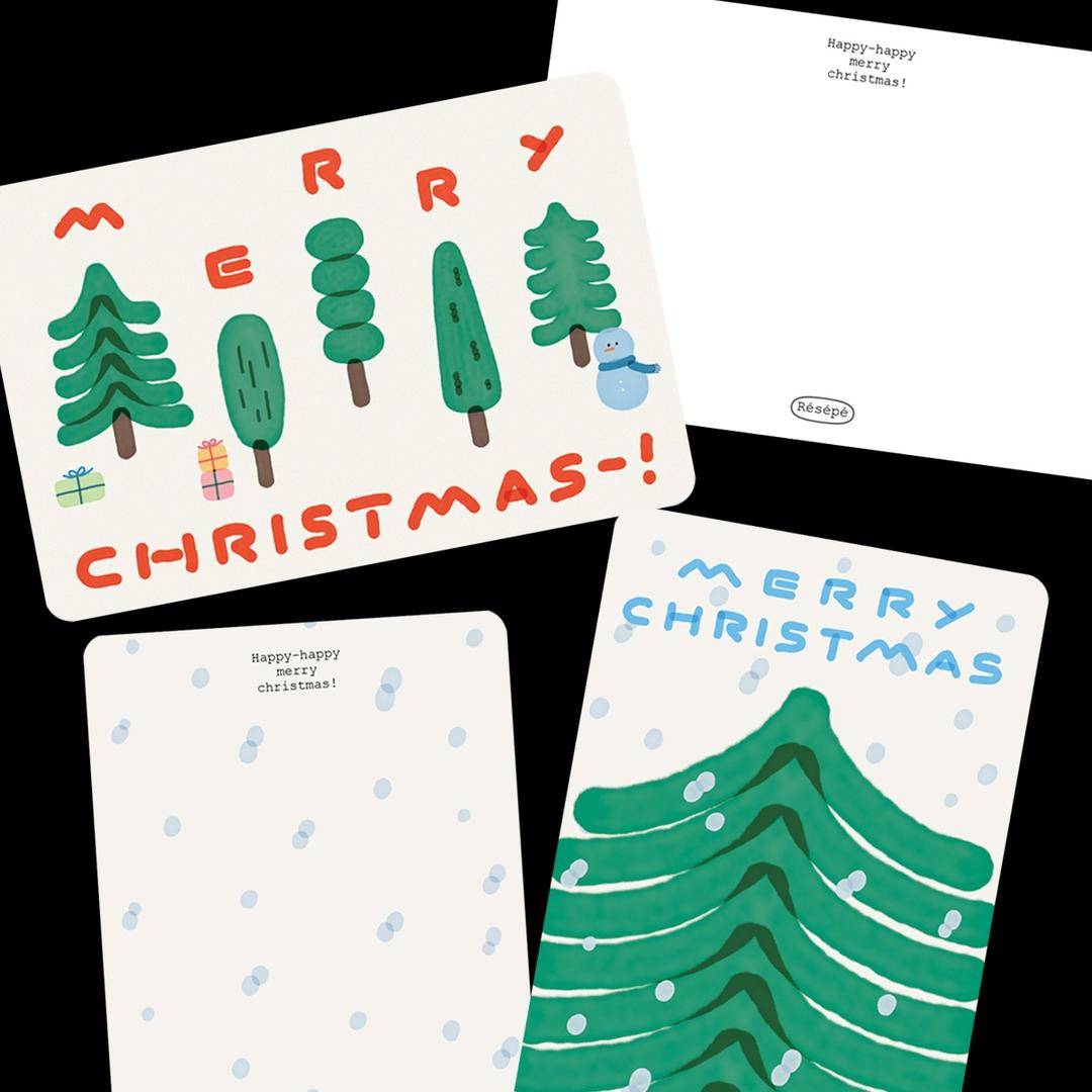 [엽서+봉투] 메리크리스마스 카드 (2종)