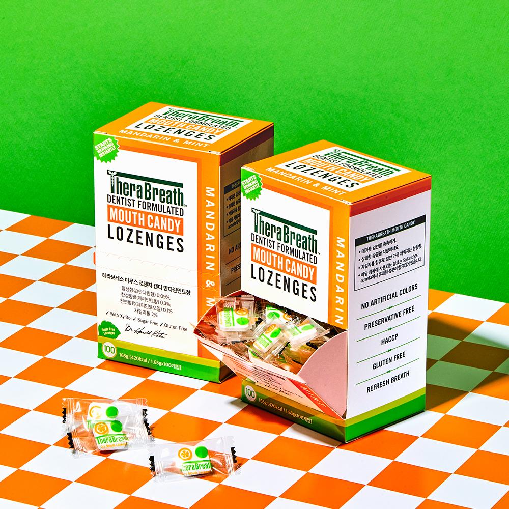 테라브레스 마우스 로젠지 캔디 만다린민트향 100개입