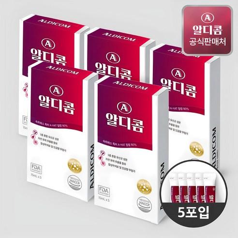 [공식] 알디콤 숙취해소제 5포입 5개, 75g, 5개 - 음료 | 쿠팡