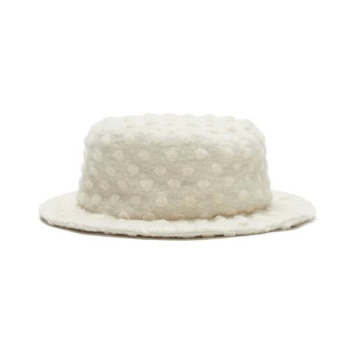 DERBY HAT_DOT CREAM_CHAIN
