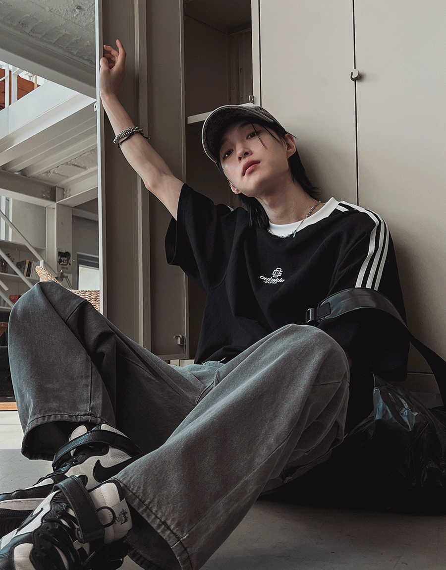 아웃 사이드 코어 반팔티 (4 color)