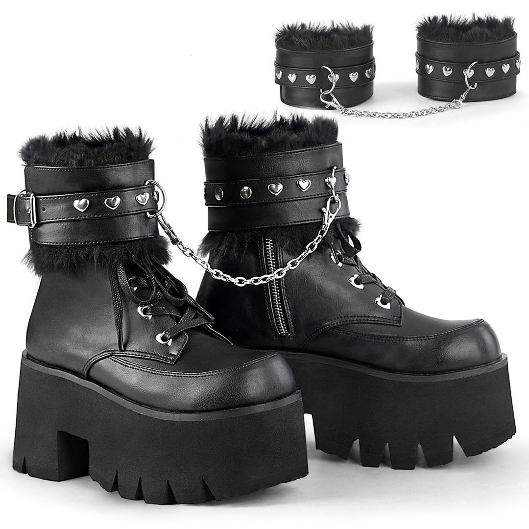 Ashes-57 - Black Vegan Leather / 6