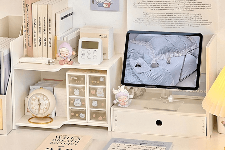 내맘대로 데스크 정리 다용도 수납함 미니 화장대 2types (책상선반A)