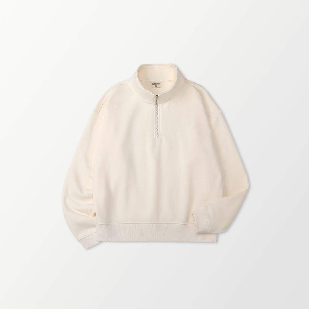PBB Half Zip-Up (P22DTTS59) CREAM