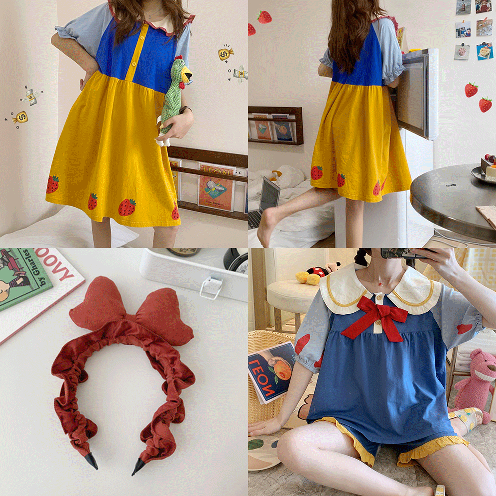 [고객감사할인/당일배송] 공주느낌 파자마 잠옷/수면잠옷