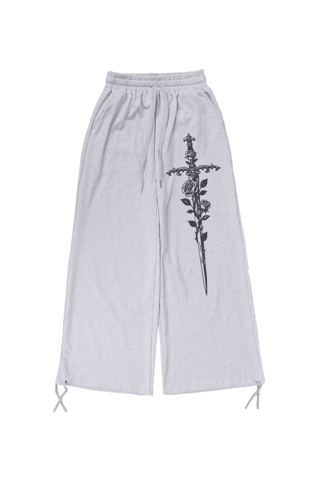 [PRE-ORDER(7.19-25) 15% OFF/8.5 출고] CORSET SWORD SWEATPANTS #LIGHT GRAY - 달링유어배드