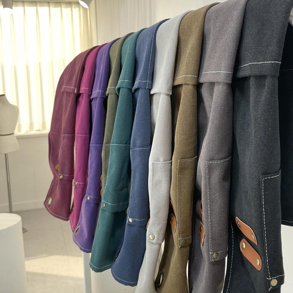 바리스타 앞치마 데님 까페 공방 화방 네일샵 미용실 캔버스 방수 앞치마