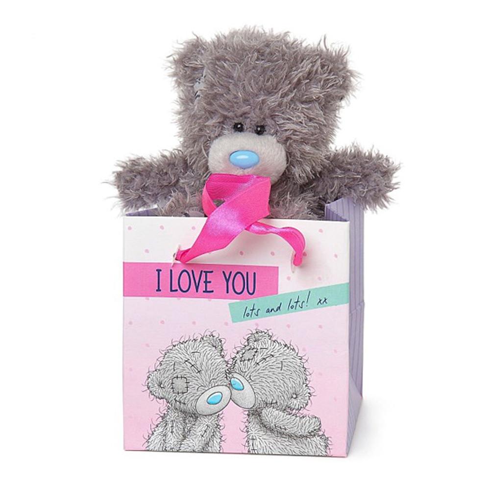 Me To You 4070 미 투 유  아이 러브 유 선물 가방 플러시 베어-7in(18cm)/곰인형/미투유인형/인형선물