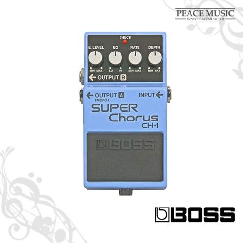 보스 슈퍼 코러스 기타 이펙터 CH-1 휴대용 소형 풋 페달 꾹꾹이 CH1 BOSS