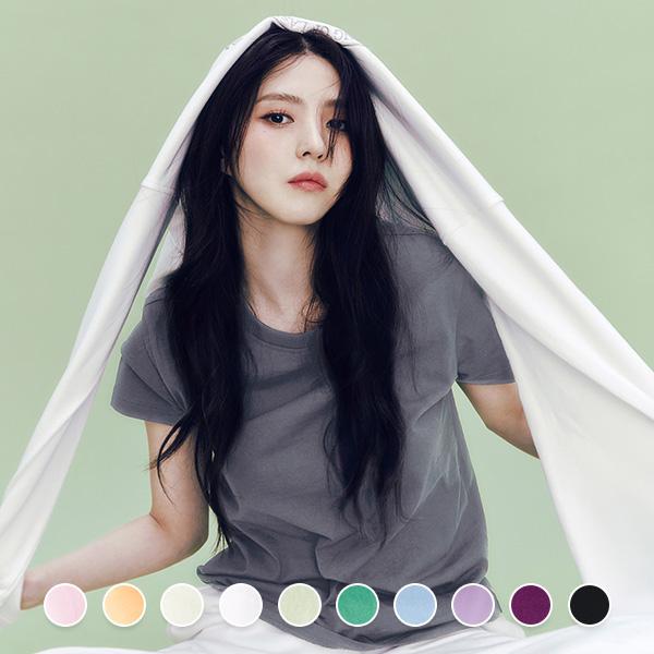 지오다노 솔리드 크루넥 티셔츠 324508