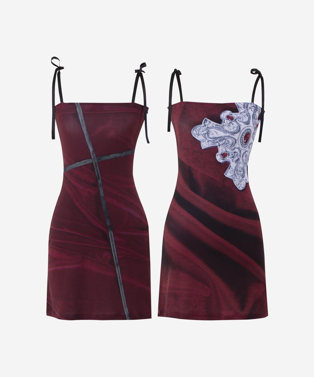 [에스파 닝닝 착용/재입고]DYB MINI DRESS #THE-CROSS - 달링유어배드