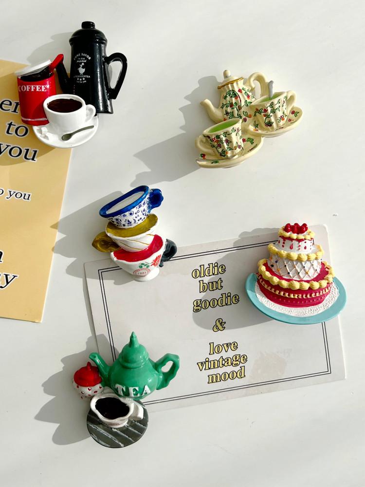 빈티지카페 냉장고자석 마그넷