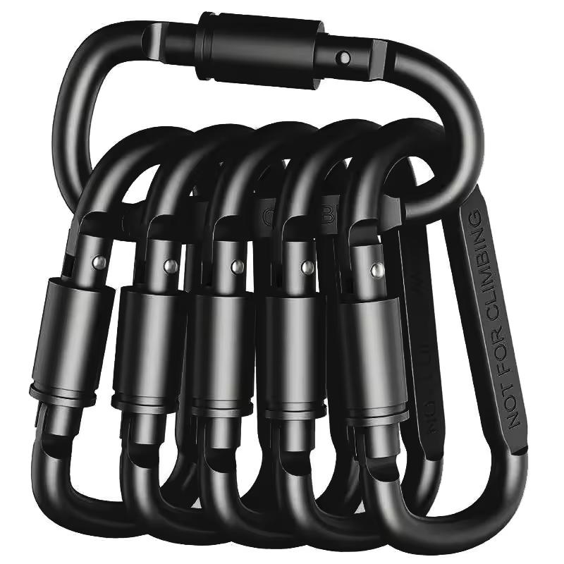 키 캠핑 생존 EDC 야외 키 체인 클립 합금 알루미늄 전술 Caribiner 후크 Karabiners에 대 한 4-6PCS Carabiner 세트
