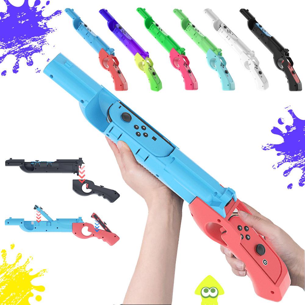 닌텐도 스위치 OLED 조이콘 슈팅건 그립 컨트롤러 스플래툰 총 게임 호환