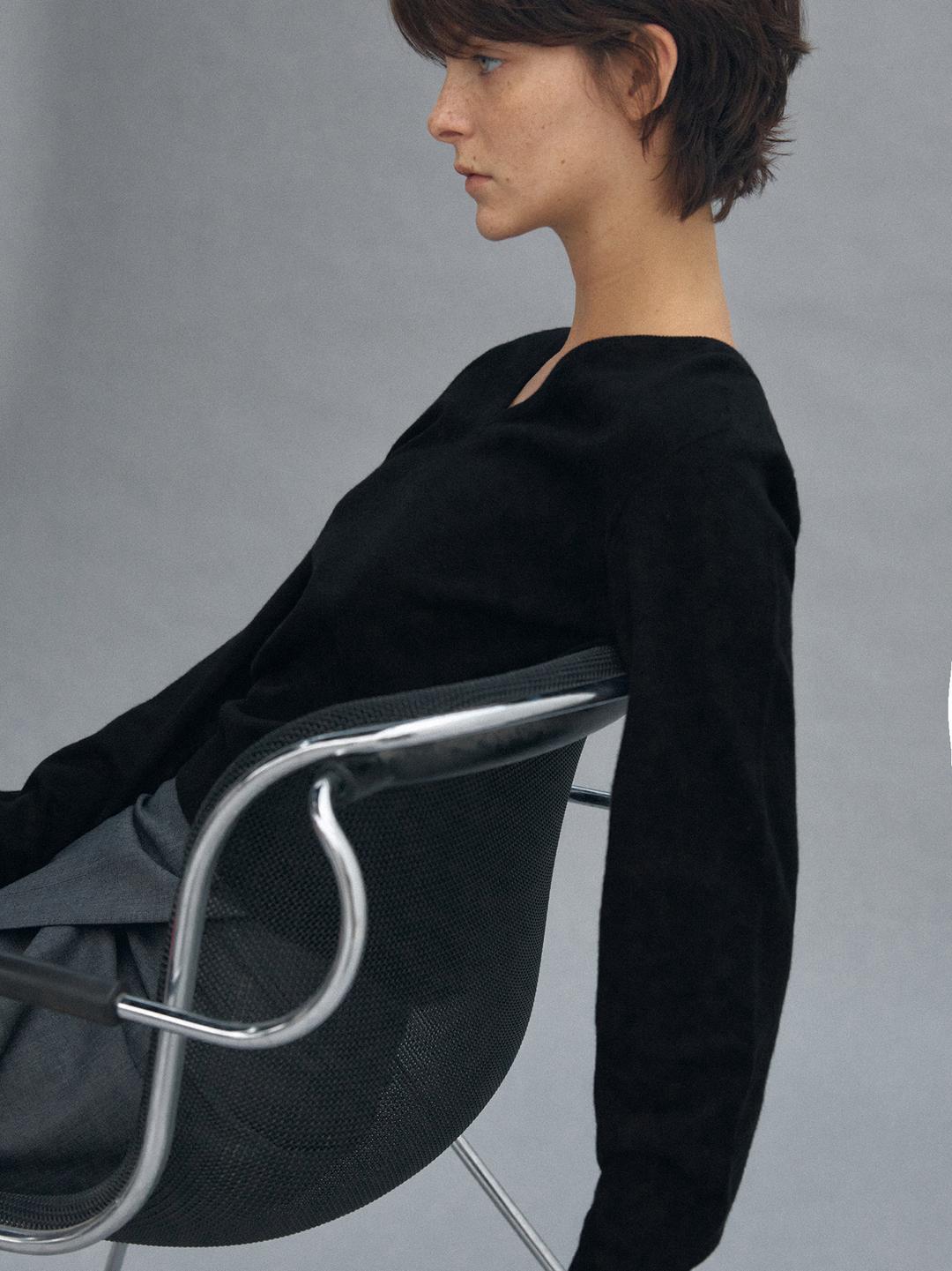 Whole Garment Basic Knit - Black