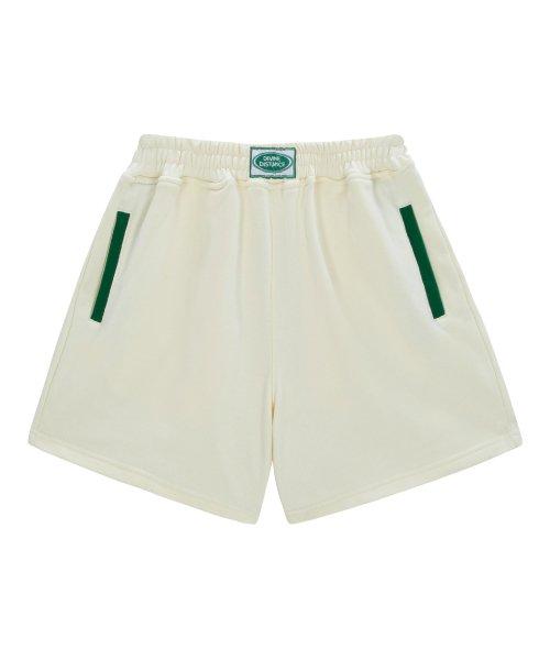 인사이드 아웃 백포켓 쇼츠 [크림]