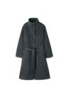미치코런던 [무료반품] (12/18 예약발송) BELTED BALMACAAN WOOL COAT CHARCOAL