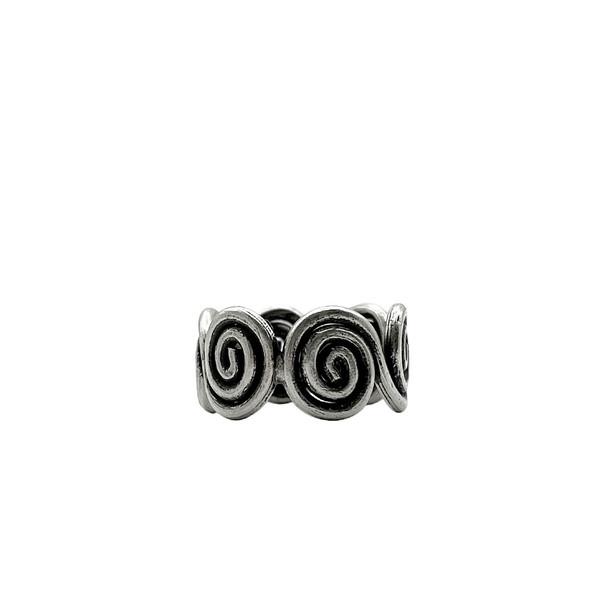 KAREN HILL TRIBE silver repeated Swirl Ring
