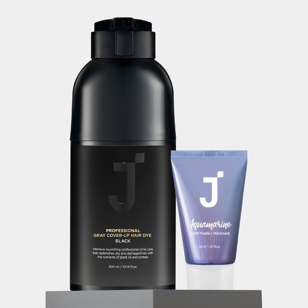제이숲 프로페셔널 커버업 새치 염색 300ml + 워터팩 30ml 모음전