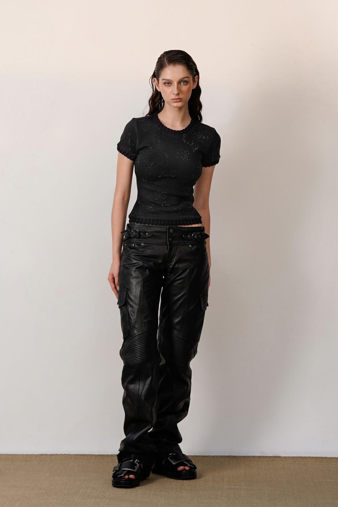 Rosa Crystal Knit T-shirt