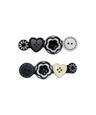 SIO BUTTON HAIR PIN [HEART]