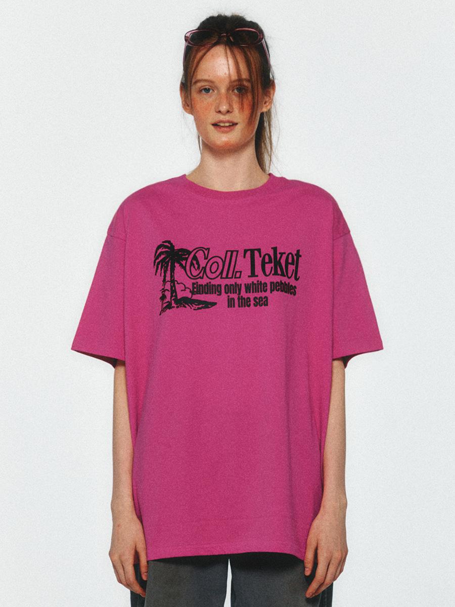 Summer Hours Tee Pink