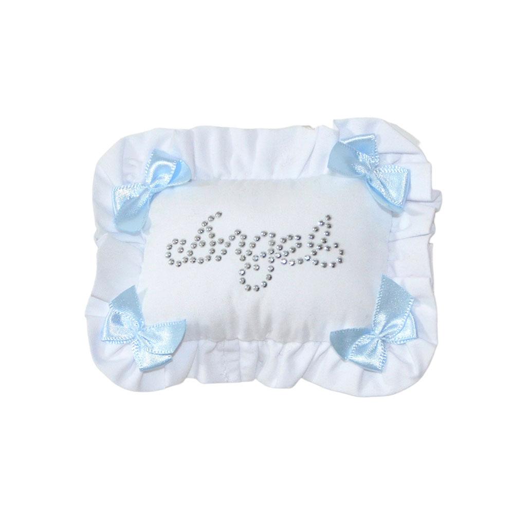 Ribbon frill pillow