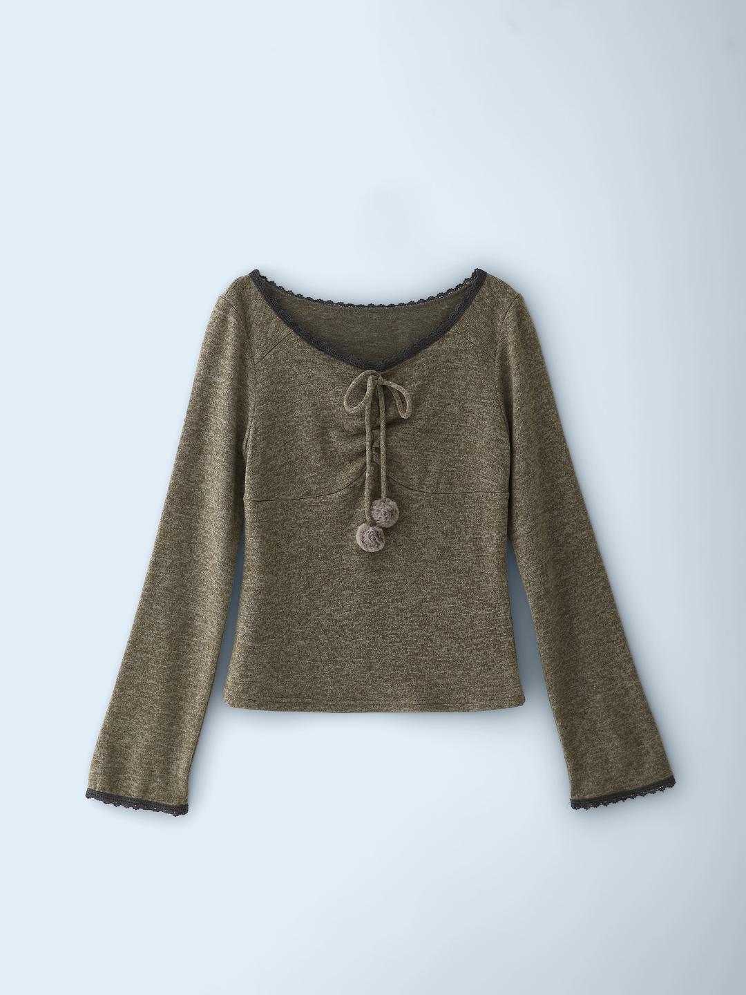 Stilla Lace L/S Khaki